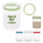 Custom Printed 26 Oz. Fresh Prep Glass Container With Lid