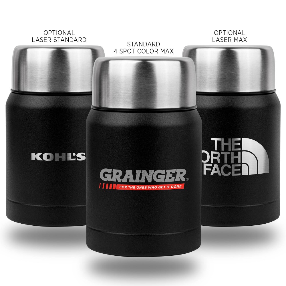 Custom Imprinted Vacuum-Insulated, Stainless Steel Thermos (Direct Import - 10-12 Weeks Ocean)