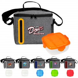 Clip Top Oval Cooler Lunch Set Custom Imprinted  Clip Top Oval Cooler Lunch Set Custom Imprinted