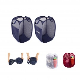 Logo Branded Mesh Laundry Bag/Folding Clothes Hamper