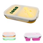 Silicone Folding Lunch Box Custom Printed