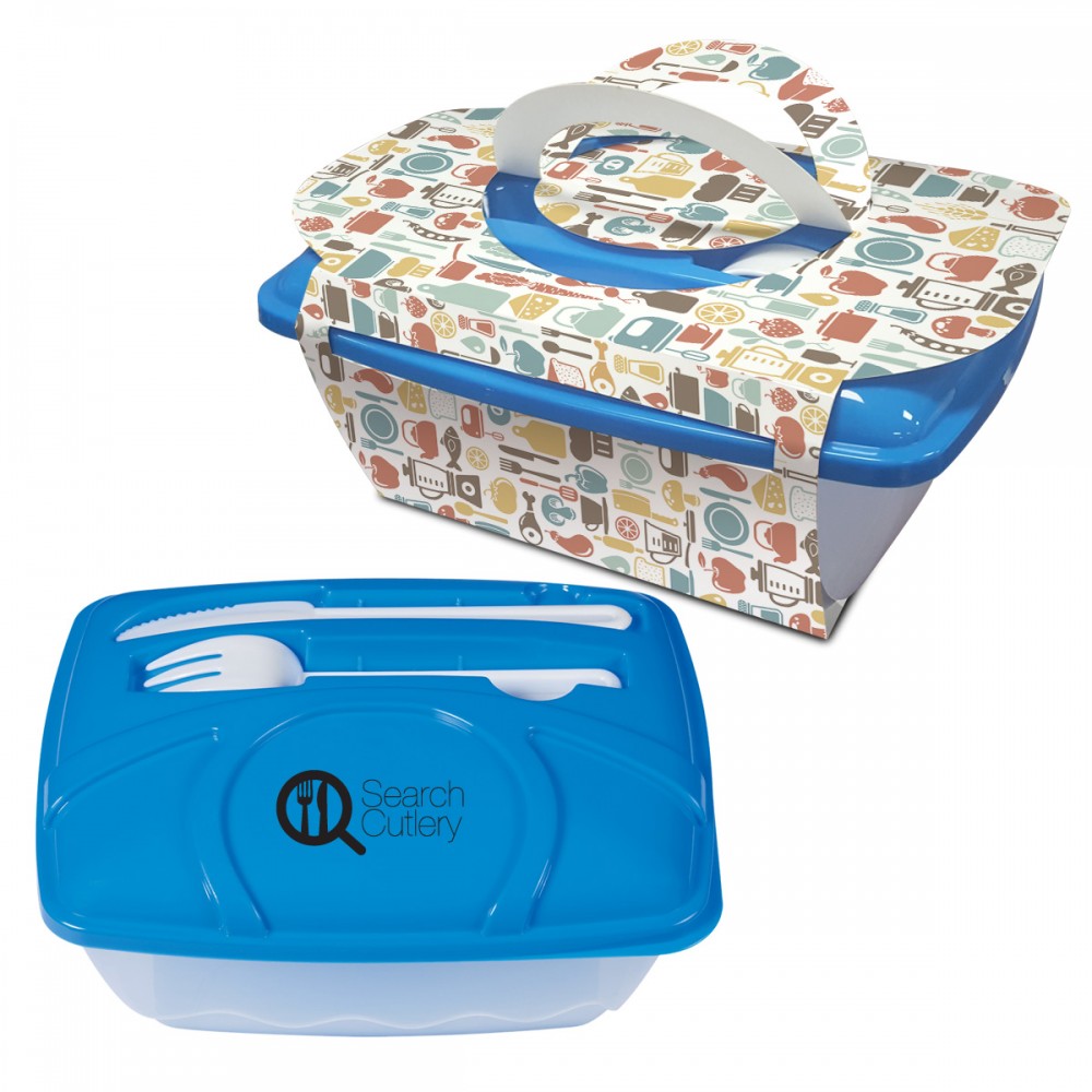 Wave Lunch Container With Custom Handle Box Custom Imprinted Wave Lunch Container With Custom Handle Box Custom Imprinted