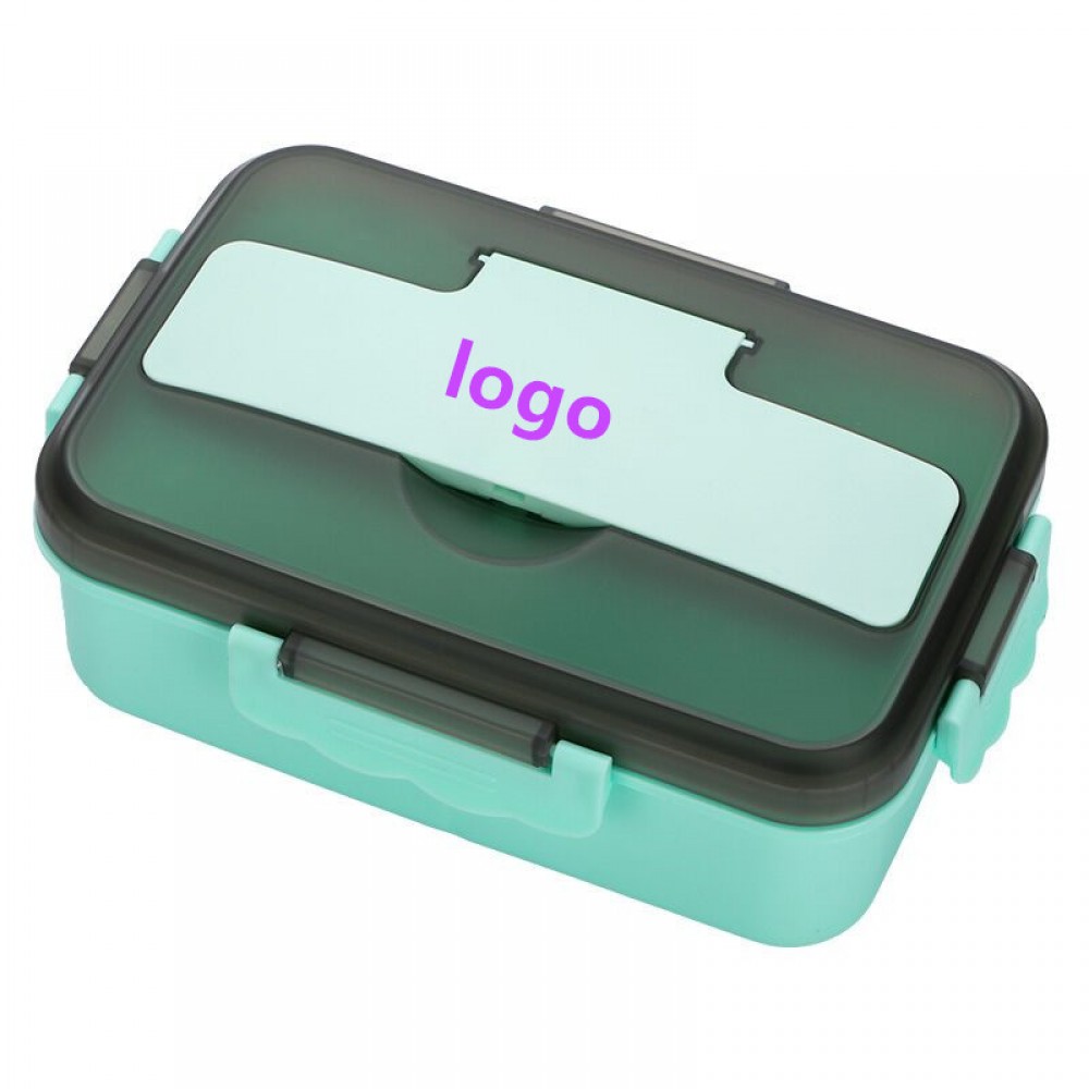 Leak-Proof Lunch Container with Fork and Spoon Logo Branded Leak-Proof Lunch Container with Fork and Spoon Logo Branded