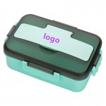 Leak-Proof Lunch Container with Fork and Spoon Logo Branded