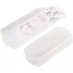 Pill Box - Four Compartment w/ Band Aid Tray Translucent White Logo Branded