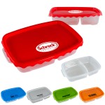 Logo Branded Curvy Rectangle Lunch Container