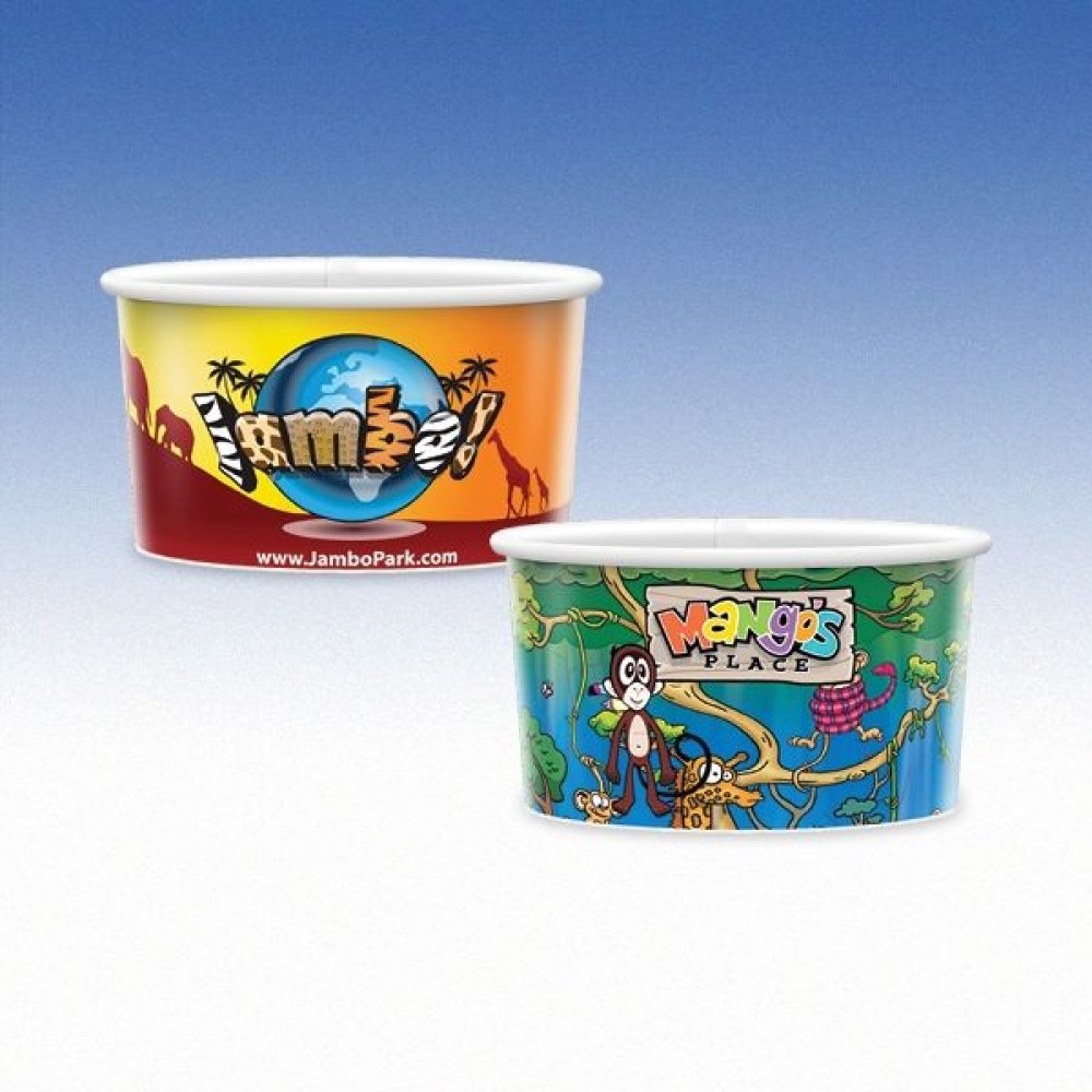 8 oz-Microwavable Paper Containers Logo Branded 8 oz-Microwavable Paper Containers Logo Branded
