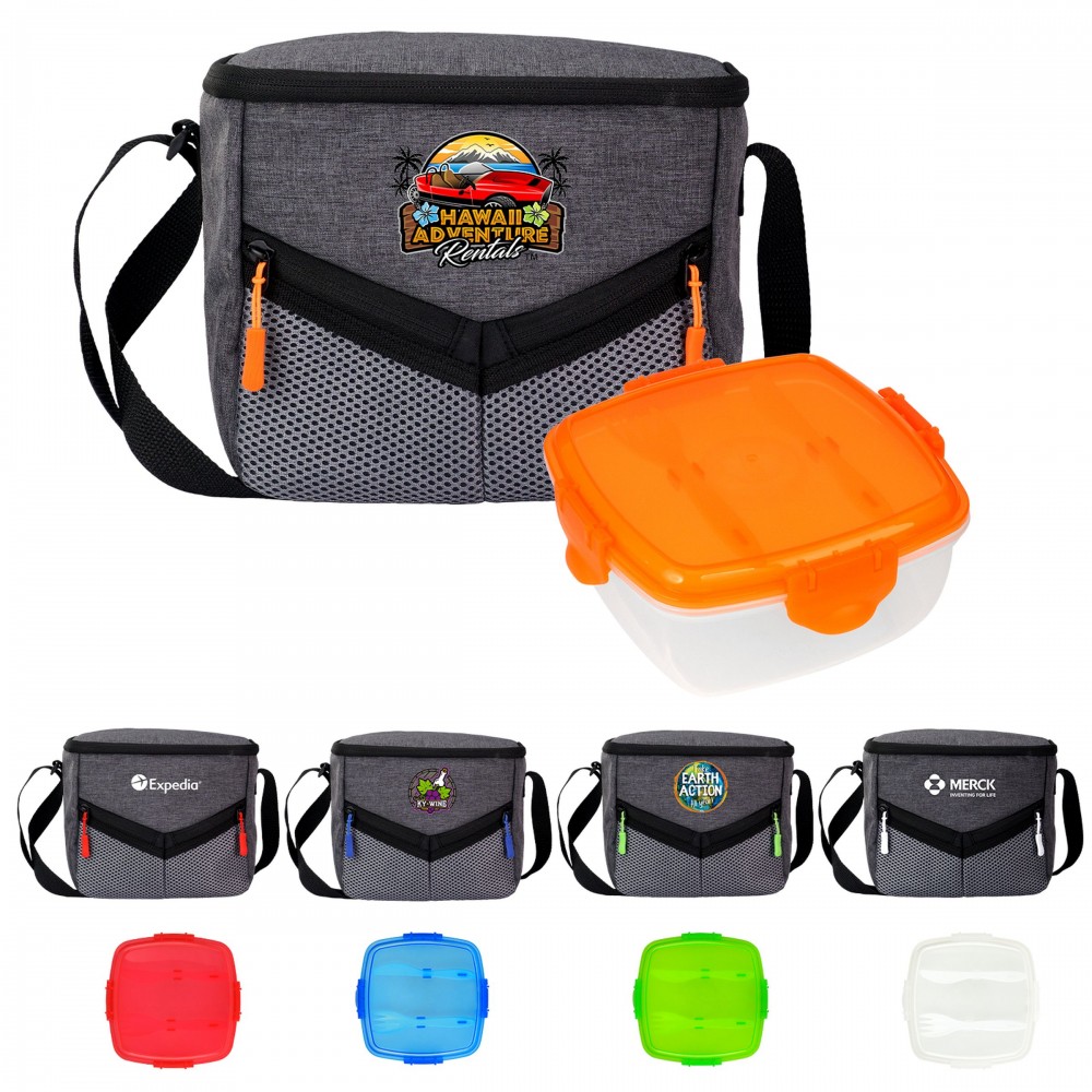 Victory Clip Top Lunch Cooler Set Custom Imprinted