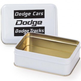 Small Rectangle Tin - Empty Logo Branded
