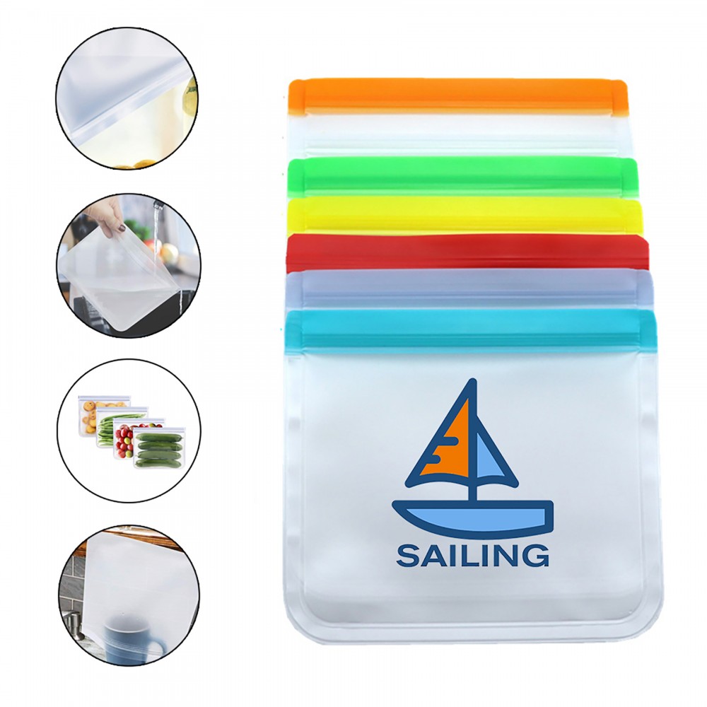 Slipzip Reusable Food Storage Bag Custom Imprinted Slipzip Reusable Food Storage Bag Custom Imprinted