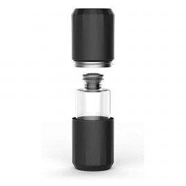 Logo Branded Aged & Ore Double Insulated Travel Decanter, Matte Black