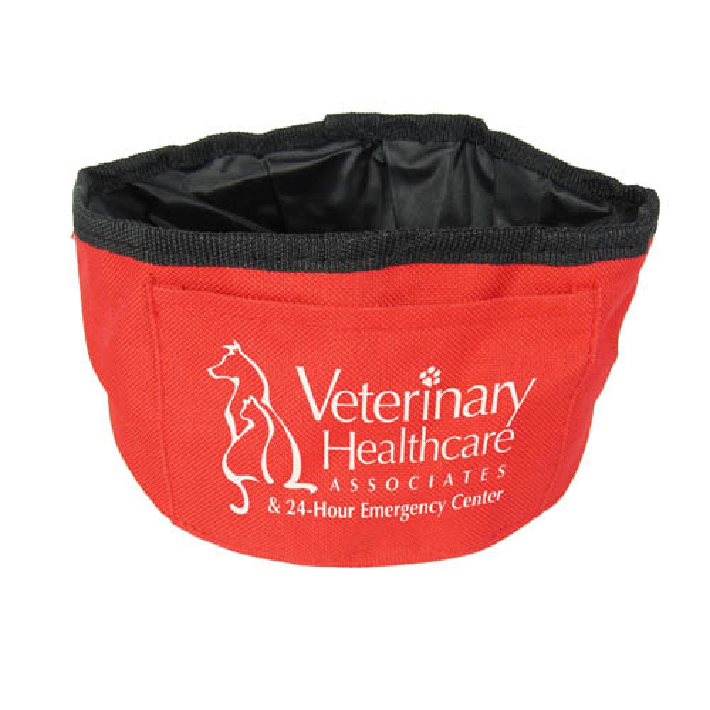 Custom Imprinted Folding Dog Food or Water Bowl Custom Imprinted Folding Dog Food or Water Bowl