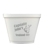 12 oz. Foam Food Container Logo Branded