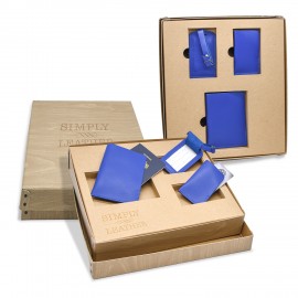 Simply Leather Travel Set Custom Printed  Simply Leather Travel Set Custom Printed