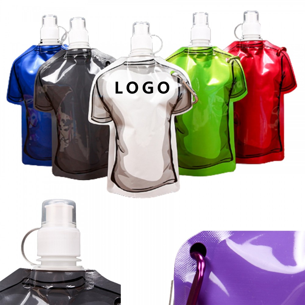 Custom Printed T-Shirt Shaped Water Bag Custom Printed T-Shirt Shaped Water Bag