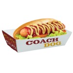 Digital Printed Hot Dog Food Tray Logo Branded