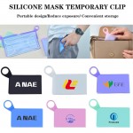 Logo Branded Silicone Storage Clip for Disposable Mask