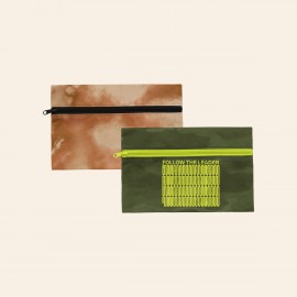 Custom Imprinted Zip Front Pouches Ripstop (1000D RPET)