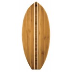 Surf Board Bamboo Cutting Board with Logo