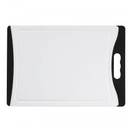 Cuisinart 14" White Cutting Board, Black Trim with Logo  Cuisinart 14" White Cutting Board, Black Trim with Logo