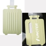 Luggage Shape Metal Suitcase Tag Card Holder with Logo