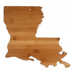 Louisiana State Cutting & Serving Board with Logo