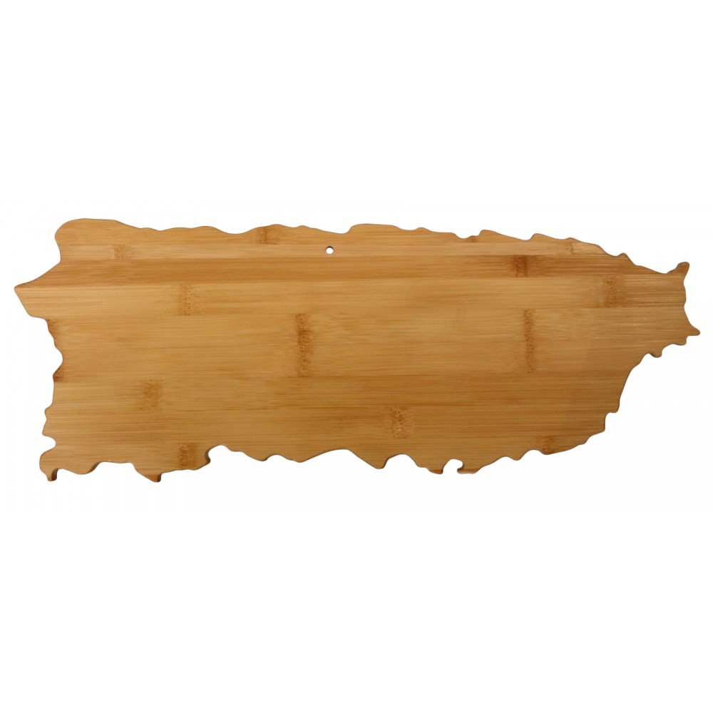 Puerto Rico State Cutting & Serving Board with Logo