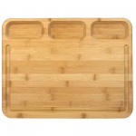 Personalized 3-Well Kitchen Prep Cutting Board w/Juice Groove