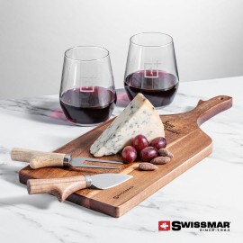 Personalized Swissmar Paddle Board & 2 Germain Stemless Wine