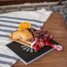 Personalized Rectangle Acacia Board w/ Handle 16"