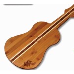 Ukulele/Guitar Shape Bamboo Cutting Board with Logo