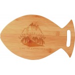 14" x 8 1/2" Bamboo Fish Shape Cutting Board Custom Printed
