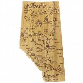 Destination Alberta Canada Cutting & Serving Board Logo Branded