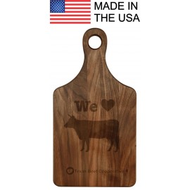 Promotional 13 1/2" x 7" Walnut Paddle Shaped Cutting Board 13 1/2" x 7" Walnut Paddle Shaped MADE IN THE USA!