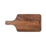8" x 17" Walnut Paddle Cutting Board with Logo