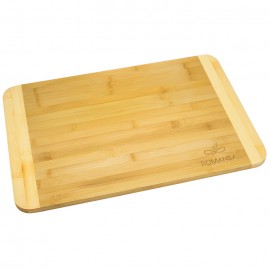 Home Basics Two Tone Bamboo Cutting Board 12"x18" with Logo