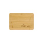 Logo Branded 9" x 6" Bamboo Cutting Board with Juice Groove