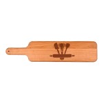 4 1/2" x 20" Cherry Paddle Cutting Board with Logo