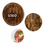 Custom Imprinted Round Wooden Cutting Board