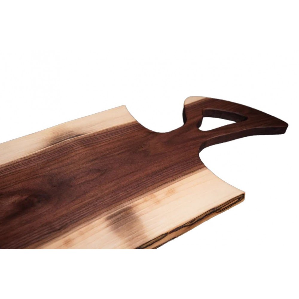 Customized Walnut Live Edge Loop Handle Board Customized Walnut Live Edge Loop Handle Board