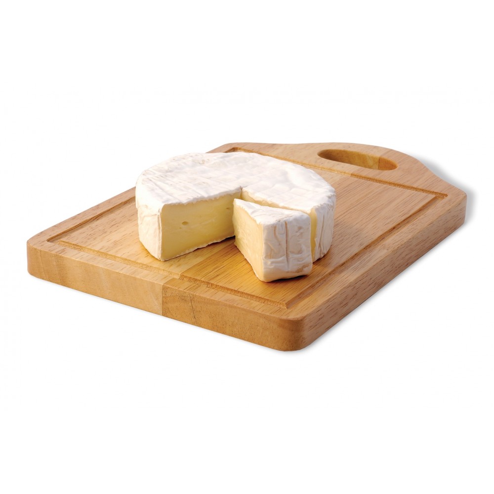 Rubberwood Cheese/Carving Board with Logo