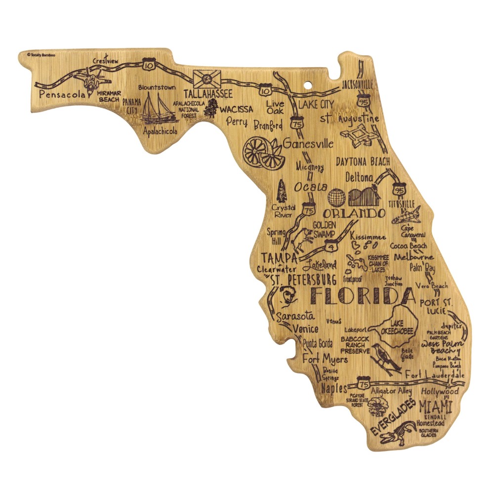 Destination Florida Cutting & Serving Board with Logo Destination Florida Cutting & Serving Board with Logo
