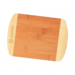 Customized 8" x 5.75" Two-Tone Bamboo Cutting Board