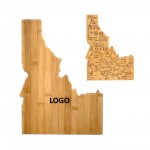 Logo Branded Idaho Shaped Wooden Serving Cutting Board