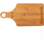 Custom Engraved Bamboo Cutting Board - Paddle Shaped - 13-1/2" x 7"