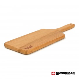 Swissmar Paddle Serving Board - Bamboo with Logo