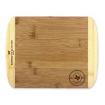Indiana State Stamp 2-Tone 11" Cutting Board with Logo