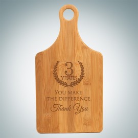 Bamboo Paddle Shape Cutting Board with Logo  Bamboo Paddle Shape Cutting Board with Logo