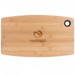 The Wakefield 15.5-Inch Bamboo Cutting Board w/Silicone Ring (Factory Direct - 10-12 Weeks Ocean) with Logo