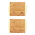 Custom Imprinted Two-Tone Bamboo Cutting Board 11" x 8-3/4"